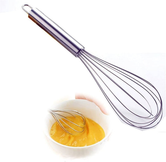 Manual Egg Beater Hand Mixer – Spiral Wire Whisk for Eggs & Cream