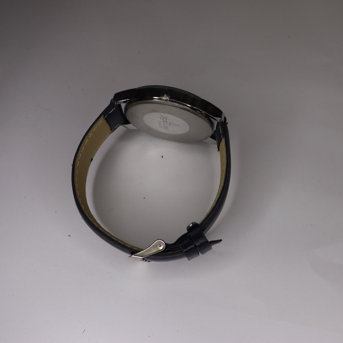 Xcellent Classic Blue Dial Leather Strap Watch