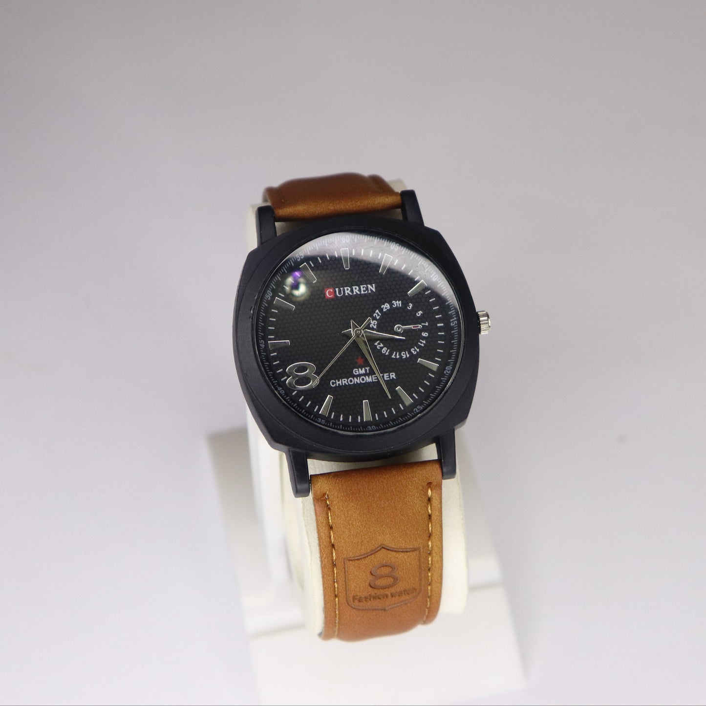 Curren GMT Chronometer Leather Watch