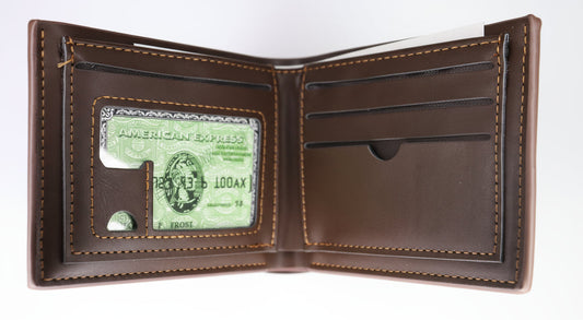 Brown Armani wallet in a box