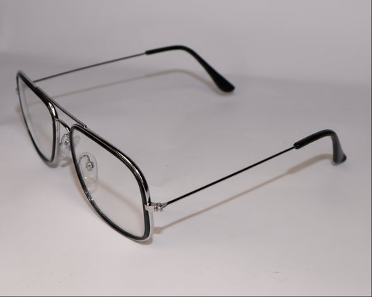 Eyeglasses with black frames