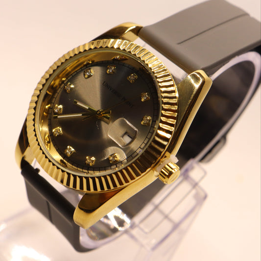 Luxury Gold Radiance Watch – Elegant Design with Diamond Markers