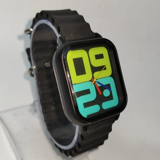 Digital LED Display Wrist Watch with Colorful Dial – Modern Square Design, Silicone Strap, Unisex Casual Fashion Watch for Boys & Girls