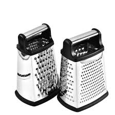 4-Sided Stainless Steel Box Grater – Multi-Functional Kitchen Grater, Slicer & Zester