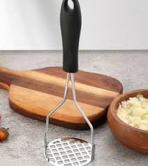 Stainless Steel Potato Masher – Durable Kitchen Vegetable Crusher