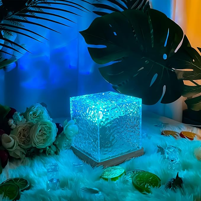 Dynamic Water Ripple Lamp Projector with RGB colors, Underwater Effect