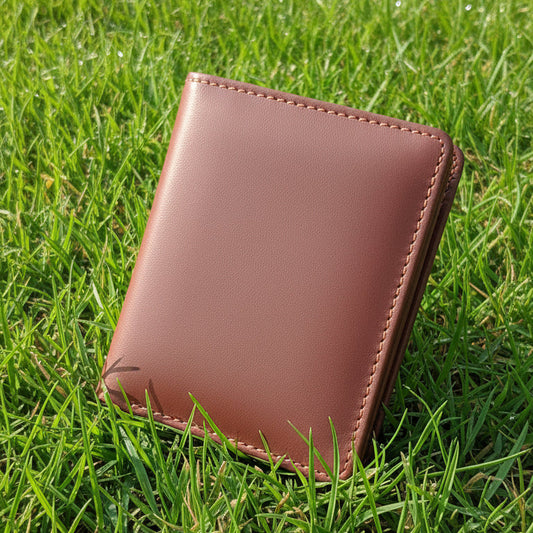 Genuine Leather Wallet With Button