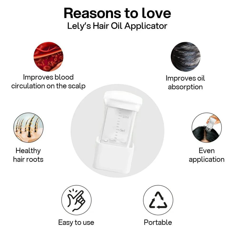 Mini Portable Scalp Applicator & Massage Liquid Comb – For Hair Serum, Oil & Hair Growth Treatments