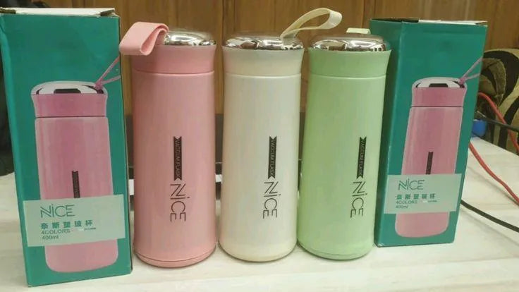 Nice Premium Water Bottle – 400ml | Leak-Proof | BPA-Free | Travel Friendly