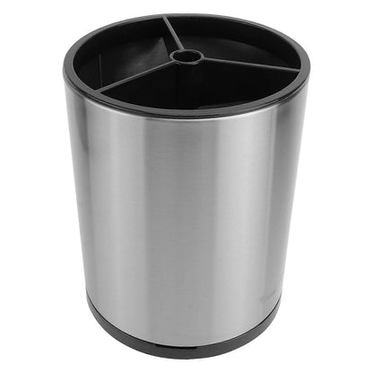 Stainless Steel Utensil Holder Round Cutlery Storage