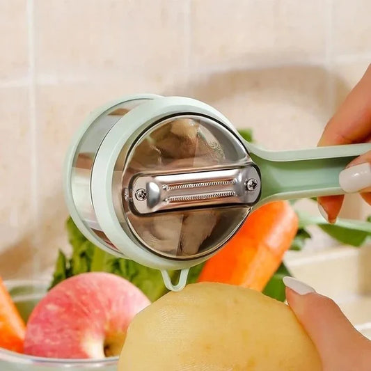 New Potato Peeling Knife Vegetable Peeler with Peelings Storage Bucket Multi-Function Fruit Planing Scraper Kitchen Tools Gadget  Nationwide delivery