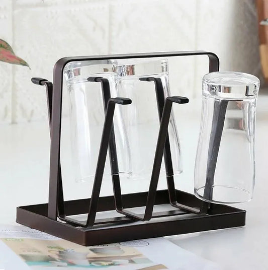 Modern Metal Rack for Drying Glasses