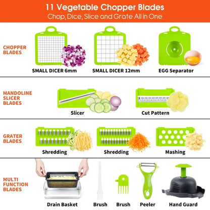 16-in-1 Multifunction Vegetable Cutter & Slicer | Premium Chopper for Kitchen