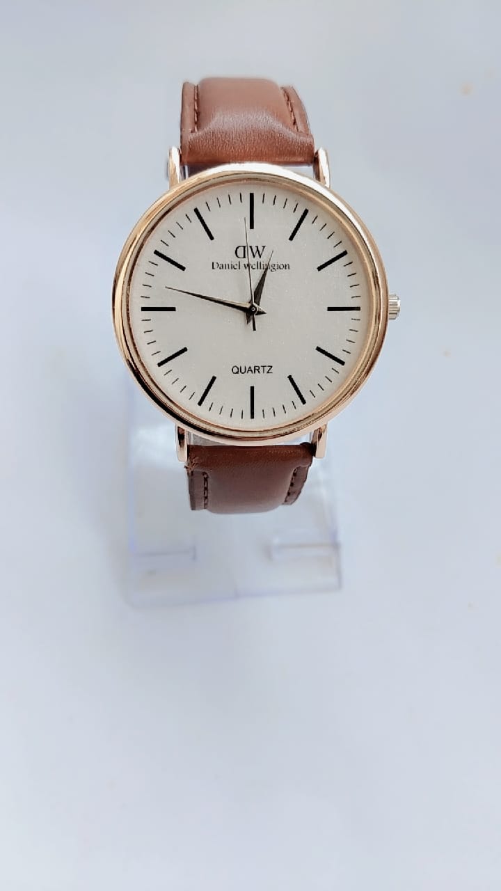 Daniel Wellington-Inspired Classic Brown Leather Watch