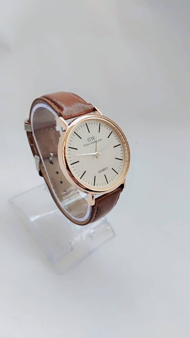 Daniel Wellington-Inspired Classic Brown Leather Watch