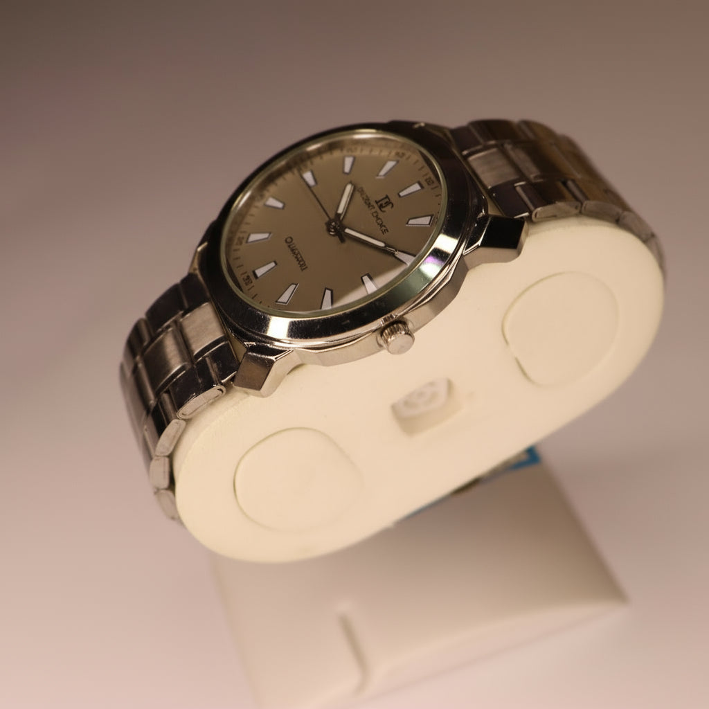 Garnet Stainless Steel Watch