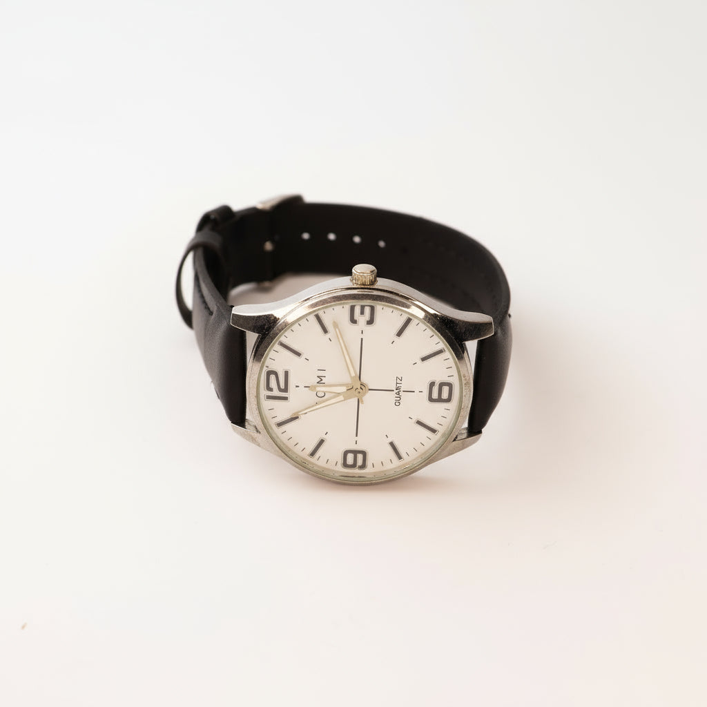 TOMI QUARTZ Elegant Stainless Steel Watch