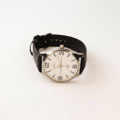 TOMI QUARTZ Elegant Stainless Steel Watch