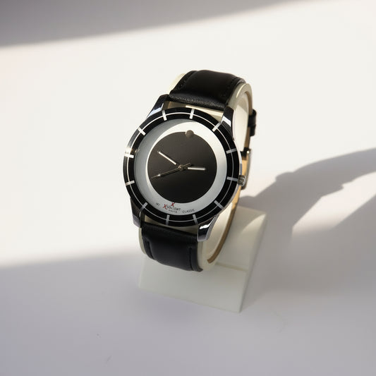 Xolient Classic Black Leather Watch