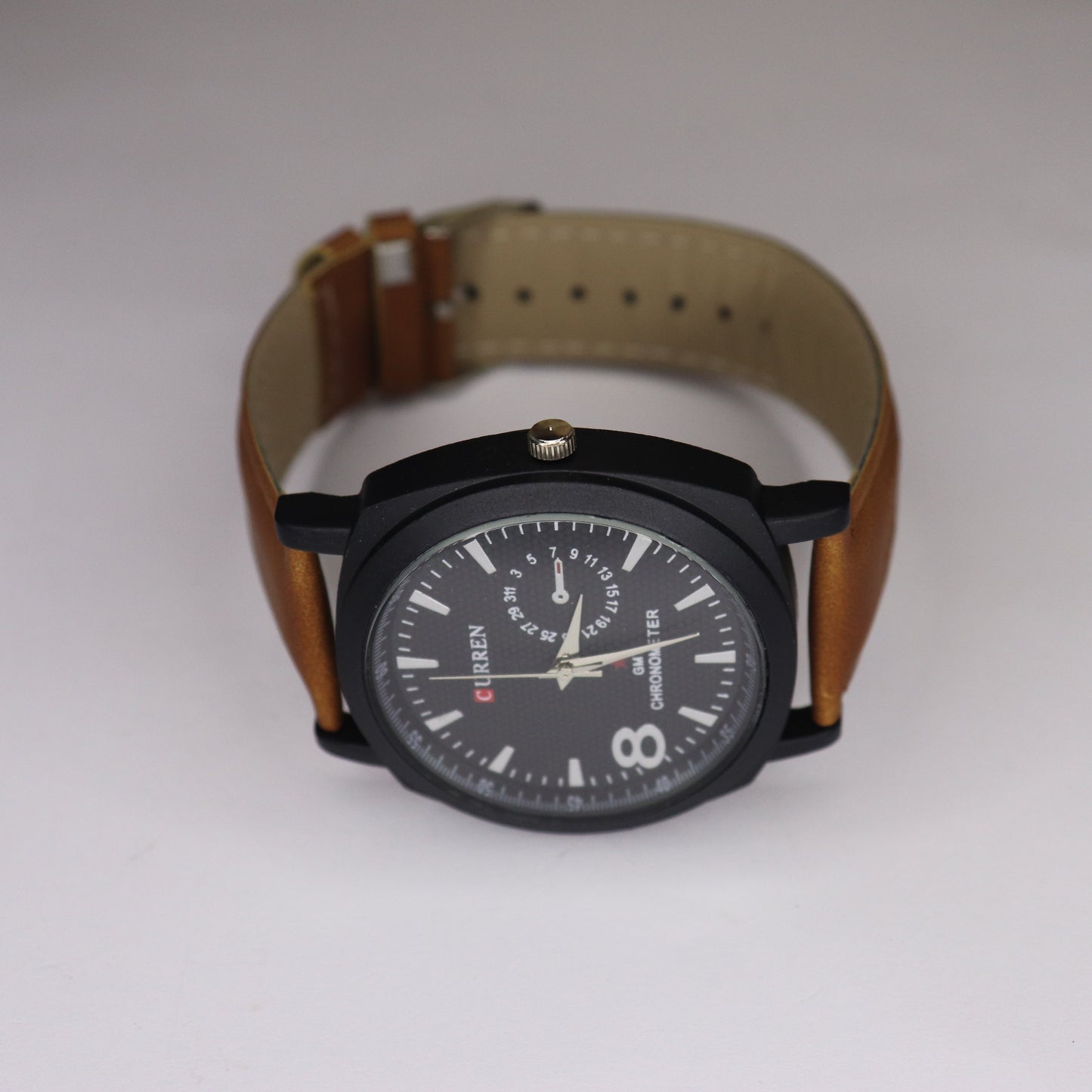 Curren GMT Chronometer Leather Watch