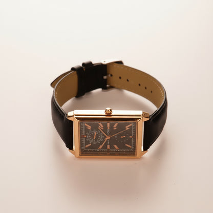 TOMI Classic Quartz Men's Watch with Leather Strap