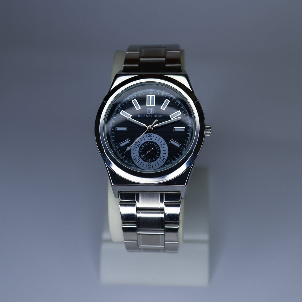Decent Choice Luxury Men's Watch - Stylish Stainless Steel Band, Elegant Design