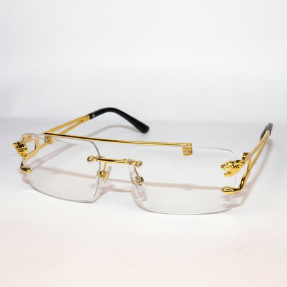 Gold-framed Sunglasses Protect Your Eyes