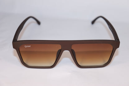 Brown sunglasses with 'Dior' logo