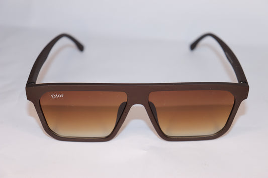 Brown sunglasses with 'Dior' logo