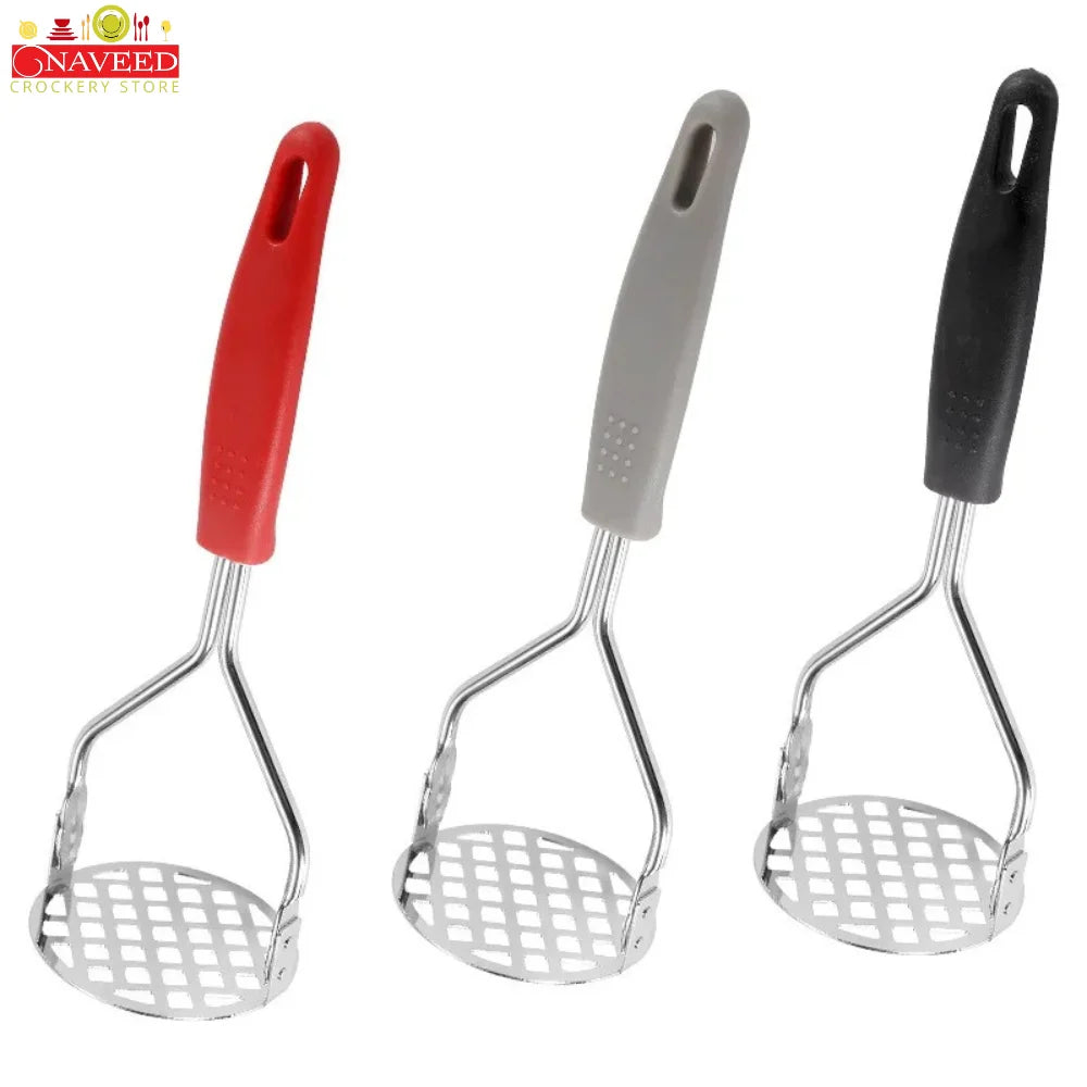 Stainless Steel Potato Masher – Durable Kitchen Vegetable Crusher