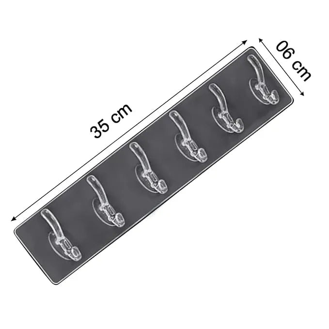Clear Adhesive Hooks – Set of 3 (Heavy Duty)