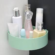 Plastic Wall-Mount Triangle Corner Shelf – Smart Storage for Bathroom & Kitchen