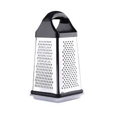 4-Sided Stainless Steel Box Grater – Multi-Functional Kitchen Grater, Slicer & Zester
