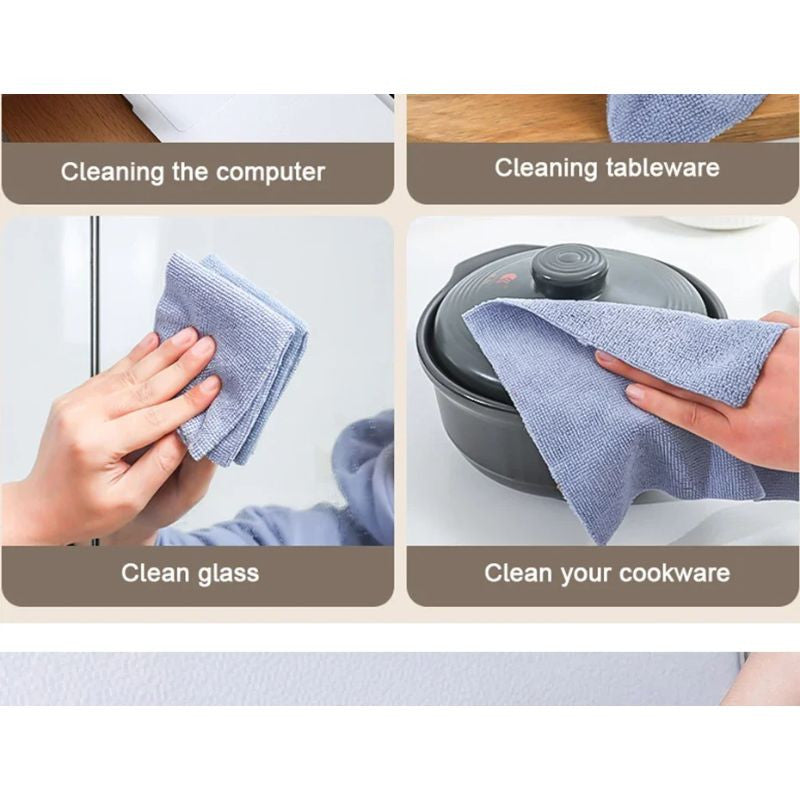 Premium Microfiber Cleaning Clothes – Super Absorbent, Reusable & Multipurpose (Pack of 20)