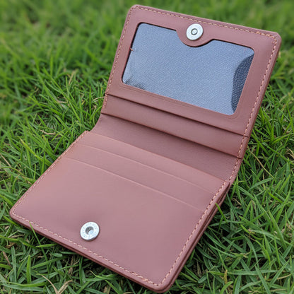 Genuine Leather Wallet With Button