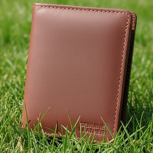 Genuine Leather Wallet With Button